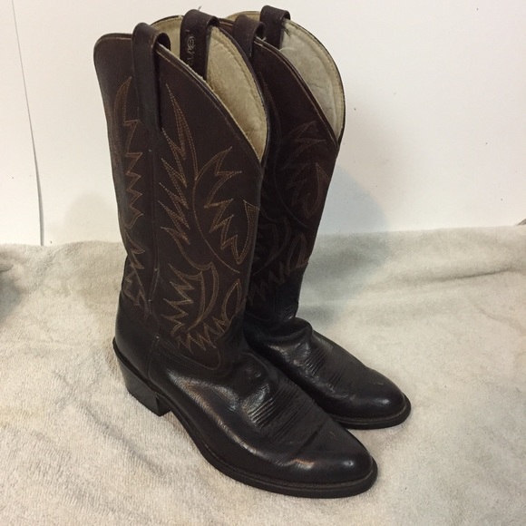 ACNE Western Cowboy boots Mens size 8.5 D - Picture 3 of 8